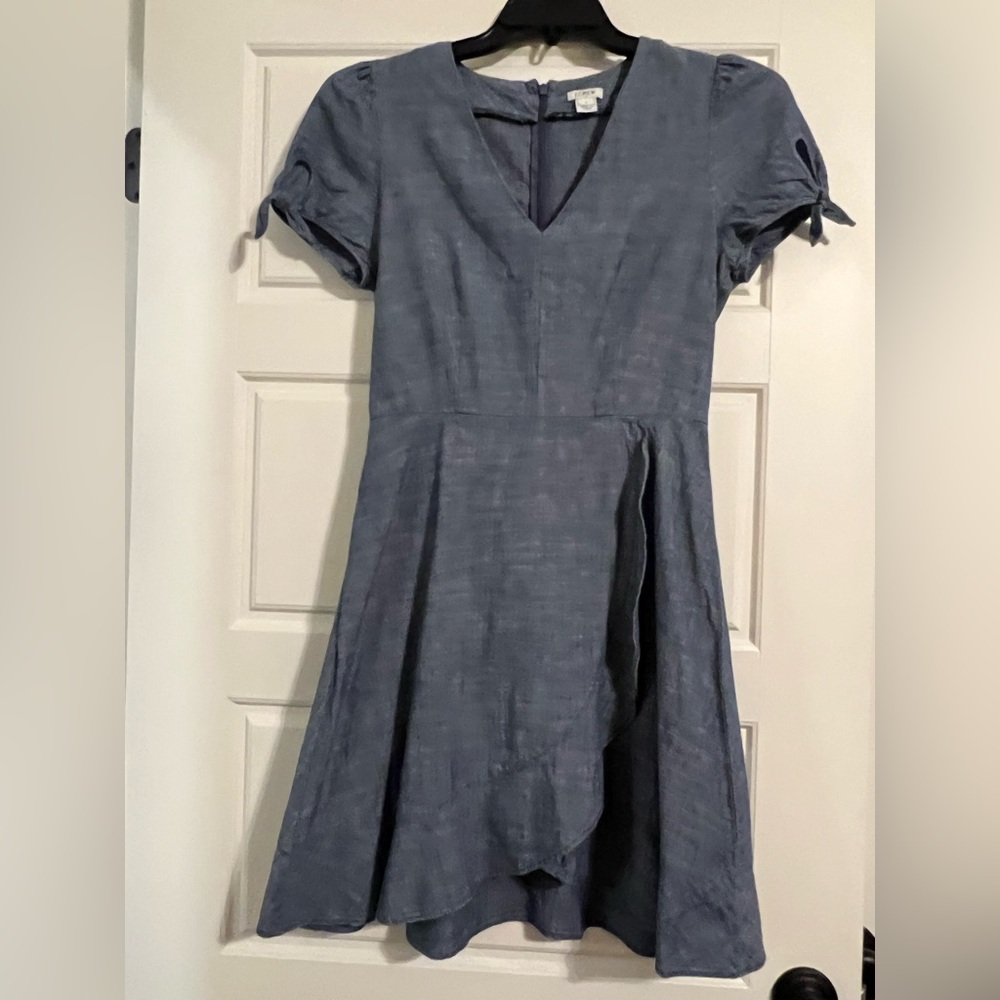 J. Crew Slate Blue Denim Mini Dress